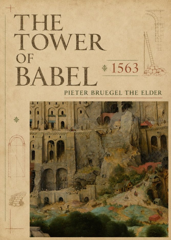 Pieter Bruegel The Tower of Babel XVII No5 - Póster