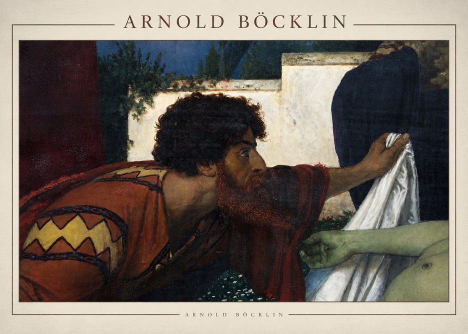 Arnold Böcklin Compianto Sul Cristo Morto No5 - Póster