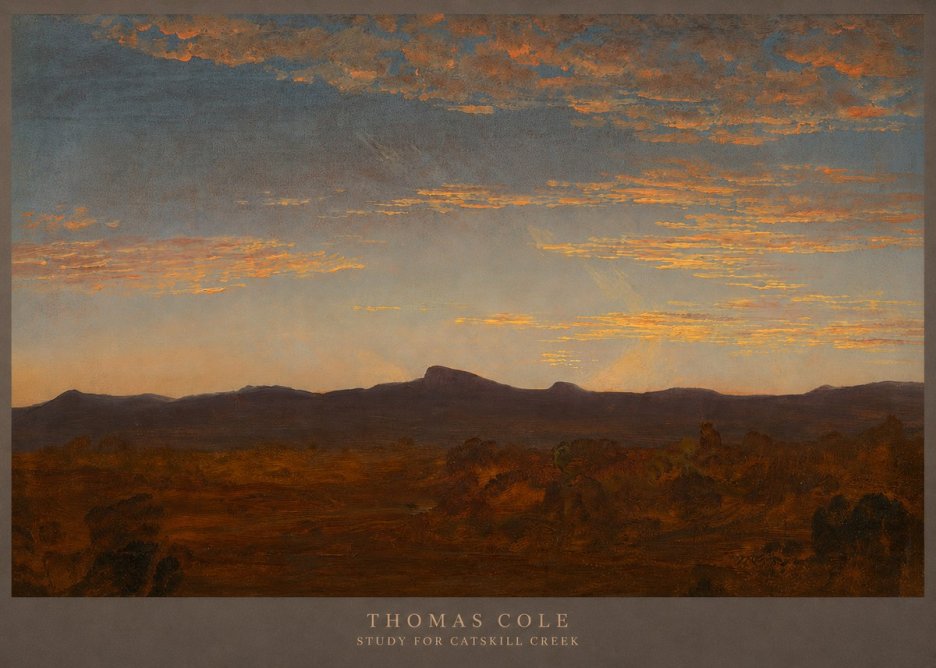 Thomas Cole Study for Catskill Creek II No5 - Póster