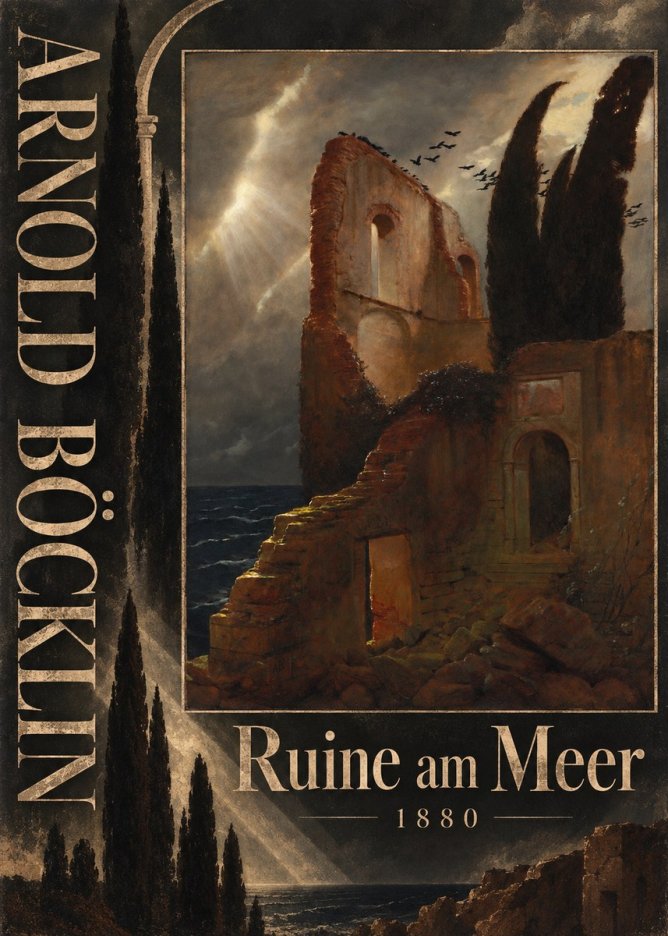 Arnold Böcklin Ruine Am Meer II No5 - Póster