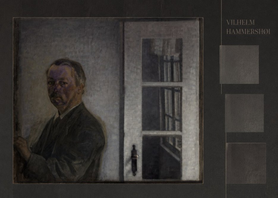 Vilhelm Hammershøi Self-portrait II No6 - Póster