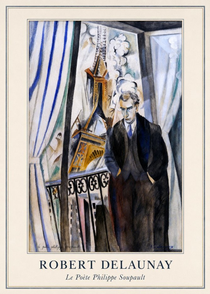 Robert Delaunay Le Poète Philippe Soupault No3 - Póster
