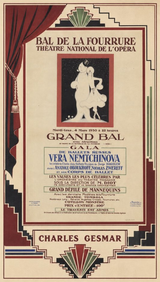 Charles Gesmar Bal De La Fourrure III No2 - Póster