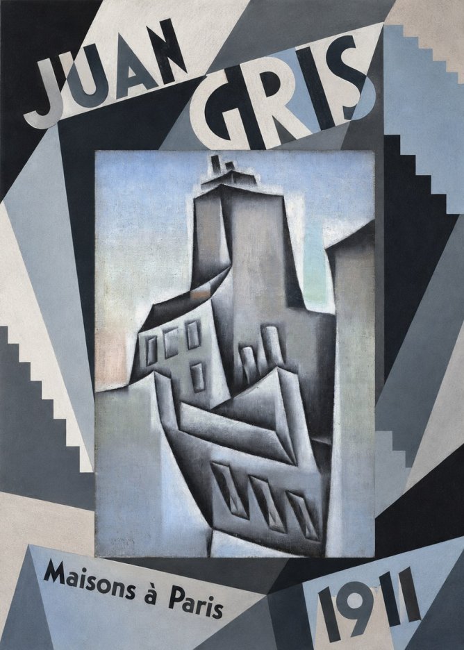 Juan Gris Maisons À Paris No5 - Póster