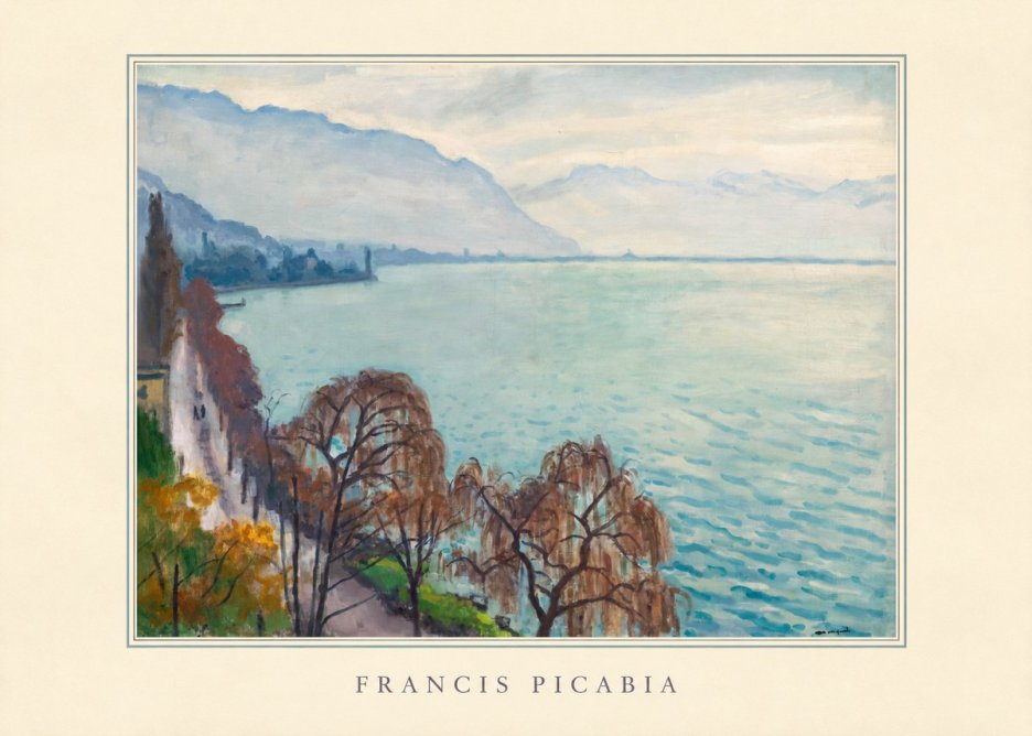Francis Picabia Lac Léman No3 - Póster