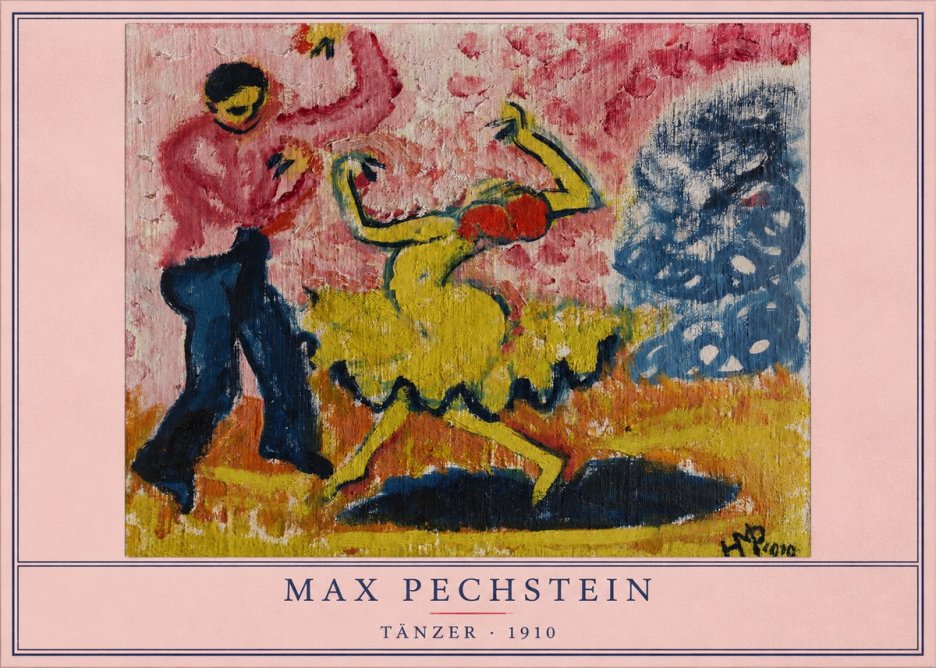 Max Pechstein Tänzer • 1910 No4 - Póster