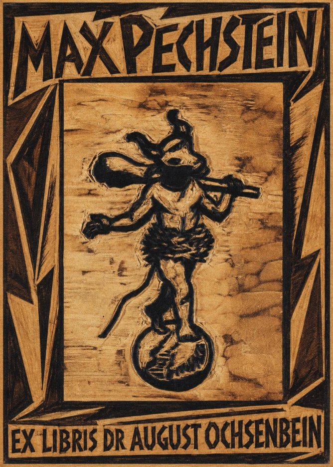 Max Pechstein Ex Libris Dr August Ochsenbein No1 - Póster
