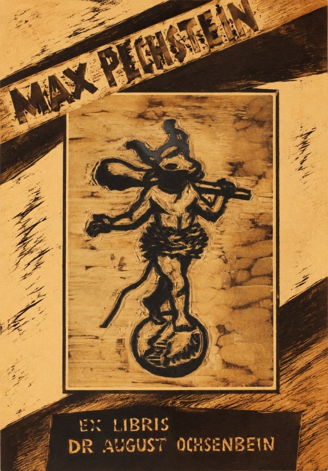 Max Pechstein Ex Libris Dr August Ochsenbein No3 - Póster