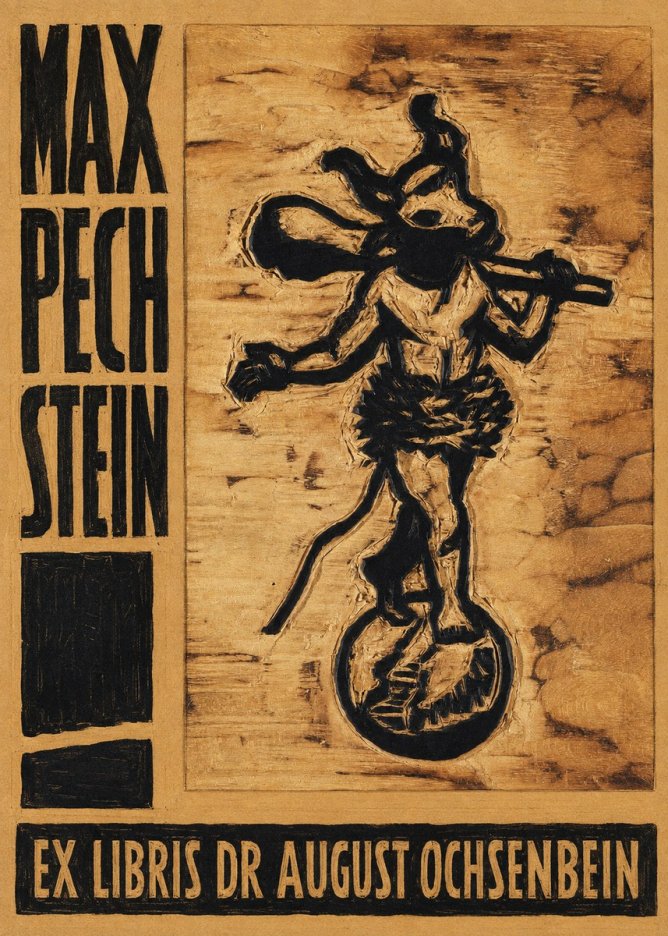 Max Pechstein Ex Libris Dr August Ochsenbein No5 - Póster