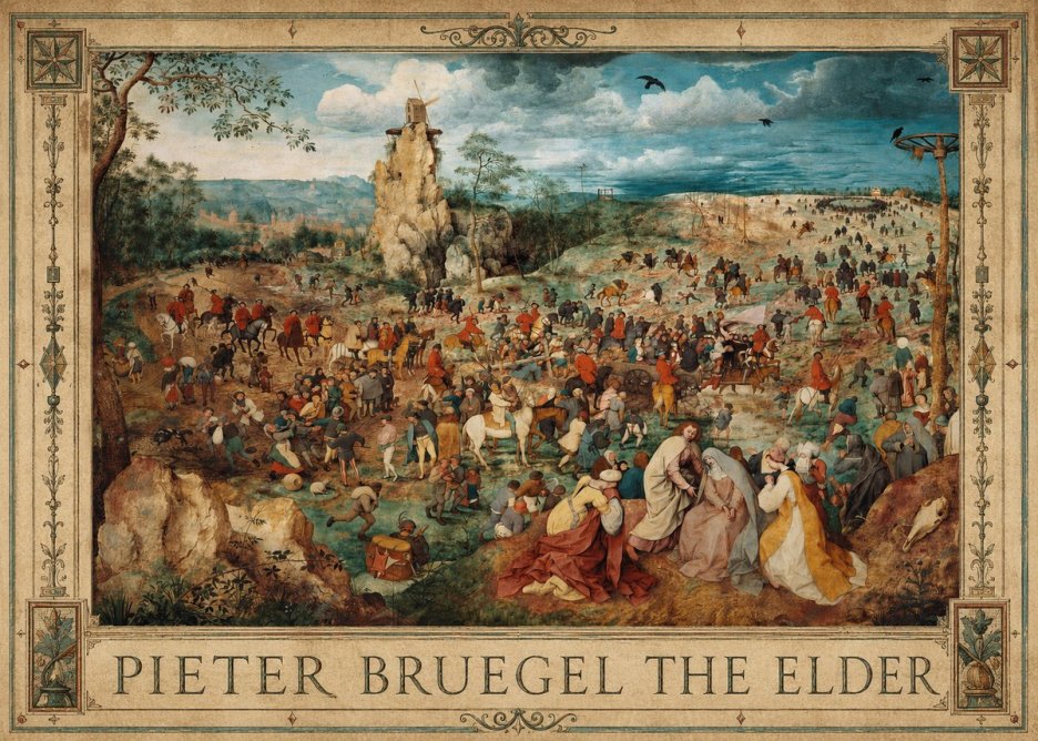 Pieter Bruegel The Procession to Calvary No1 - Póster