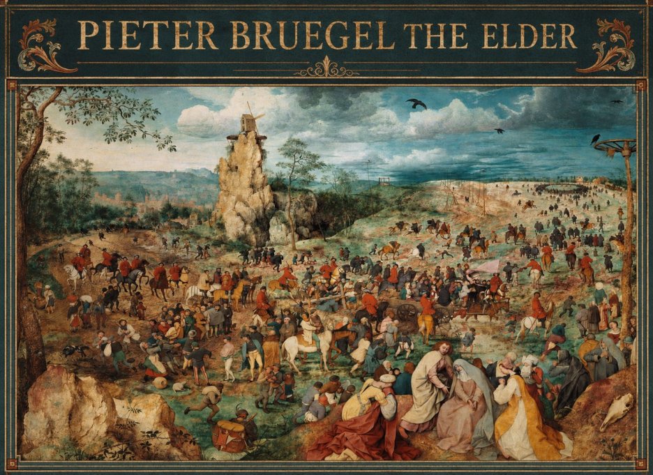 Pieter Bruegel The Procession to Calvary No4 - Póster