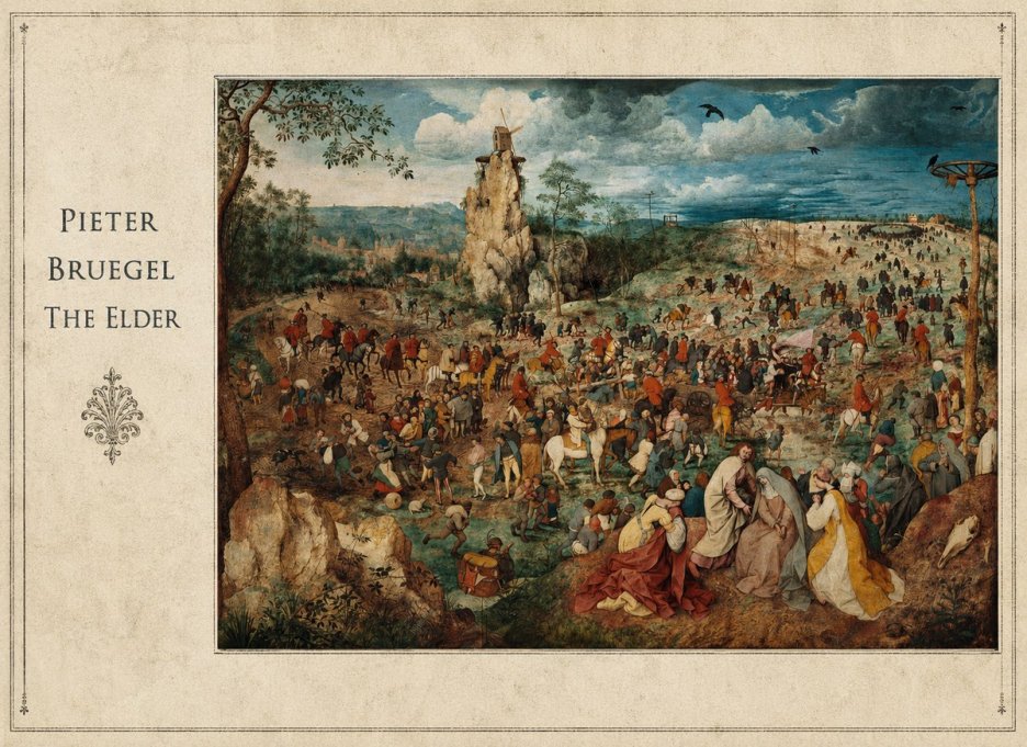 Pieter Bruegel The Procession to Calvary No5 - Póster