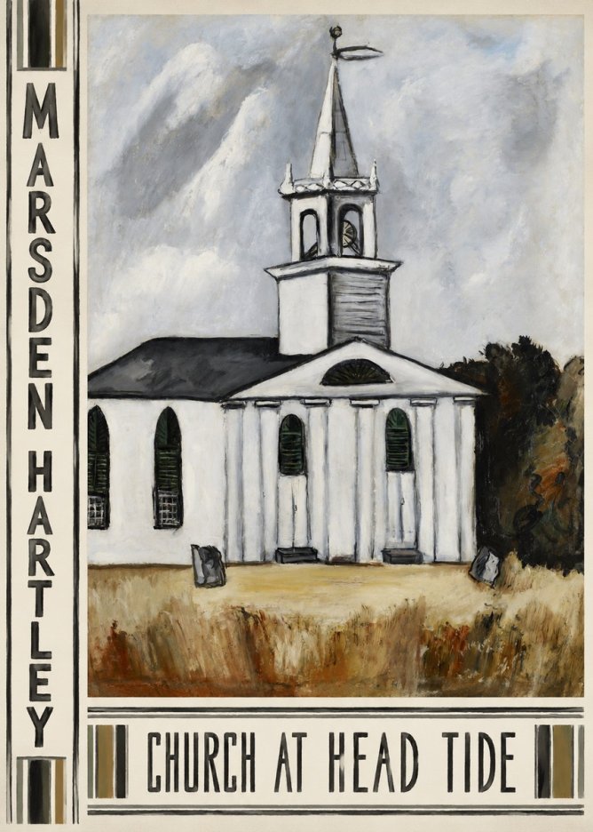 Marsden Hartley Church at Head Tide No3 - Póster