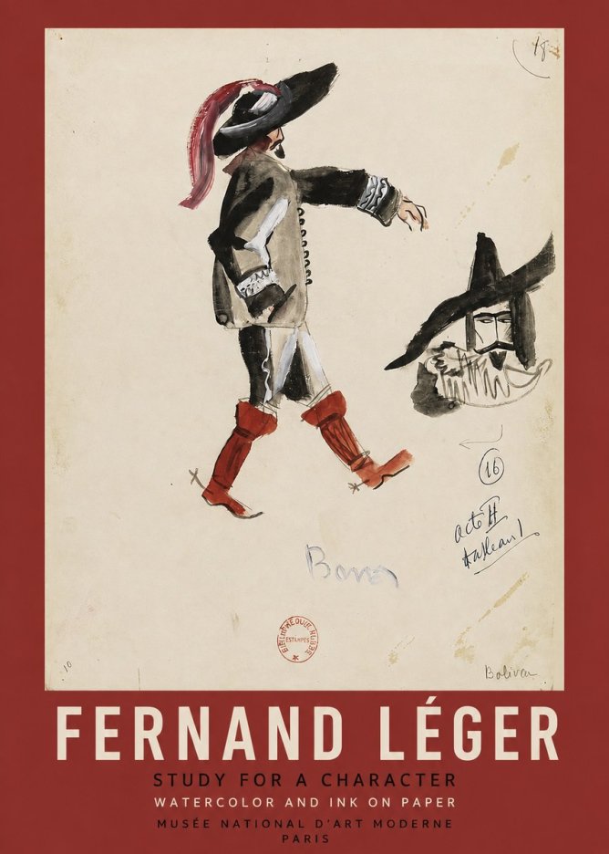 Fernand Léger Study for a Character II No2 - Póster