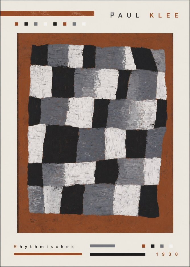 Paul Klee Rhythmisches No3 - Póster