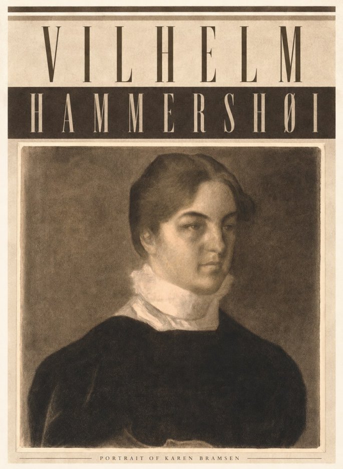 Vilhelm Hammershøi Portrait of Karen Bramsen No4 - Póster