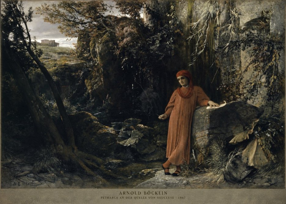 Arnold Böcklin Petrarca an Der Quelle Von Vaucluse No2 - Póster