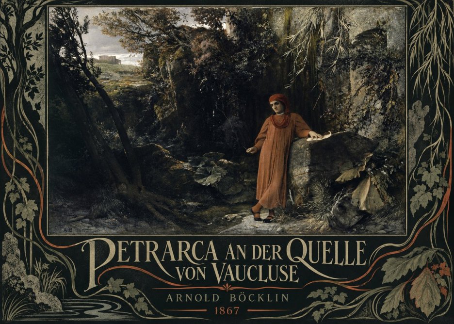 Arnold Böcklin Petrarca an Der Quelle Von Vaucluse No5 - Póster
