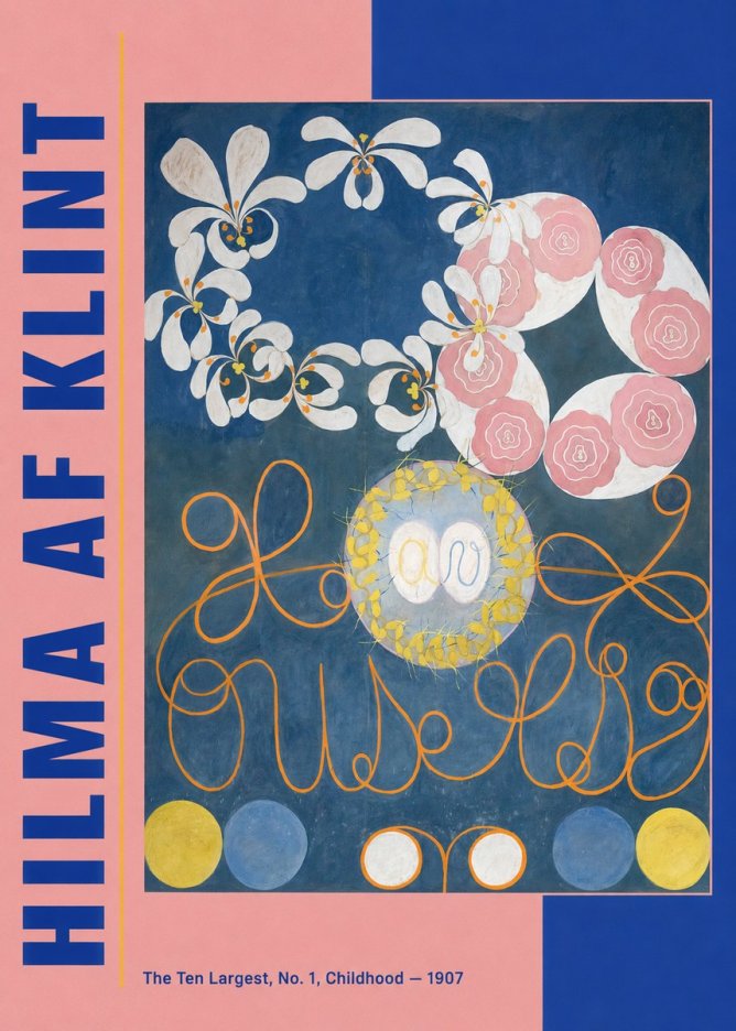 Hilma af Klint The Ten Largest, No. 1, Childhood I No3 - Póster