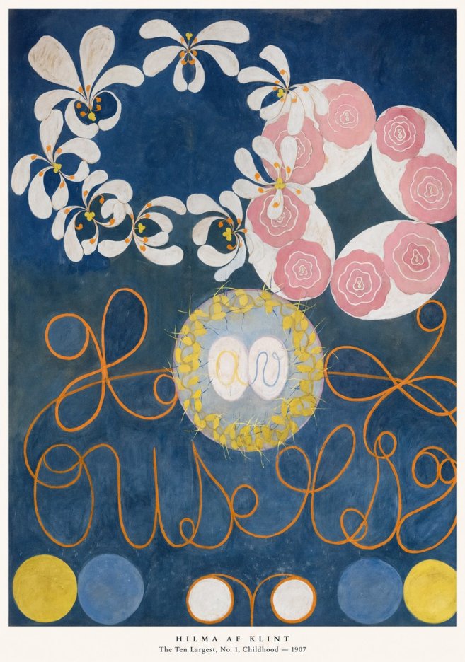 Hilma af Klint The Ten Largest, No. 1, Childhood I No5 - Póster