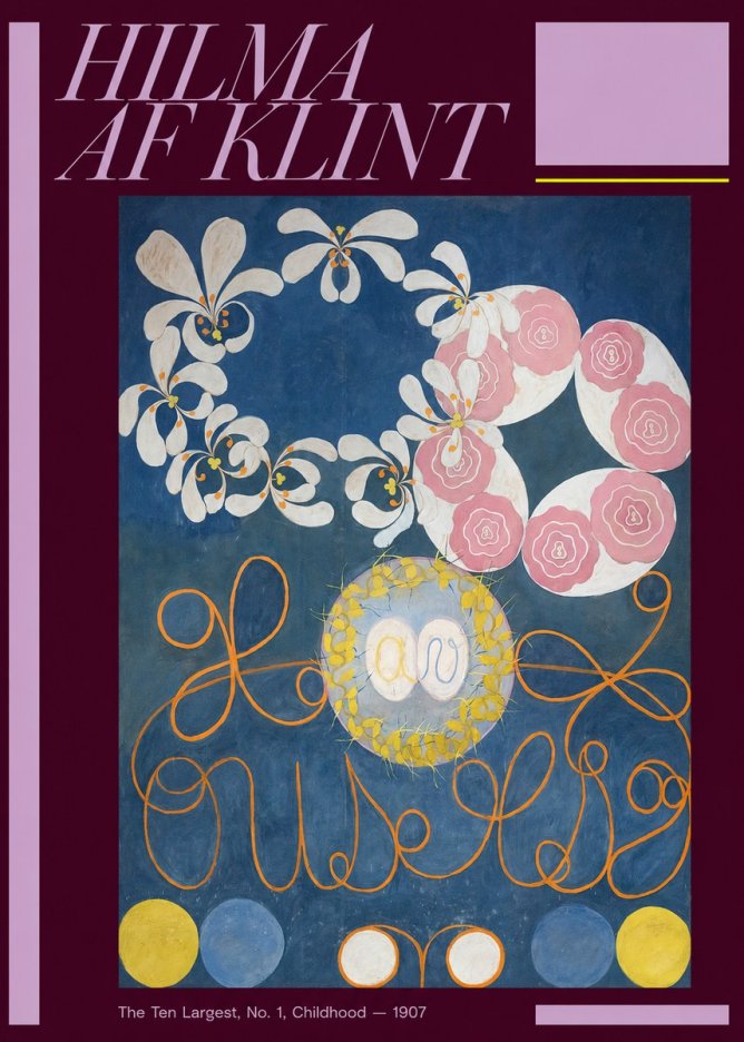 Hilma af Klint The Ten Largest, No. 1, Childhood I No6 - Póster