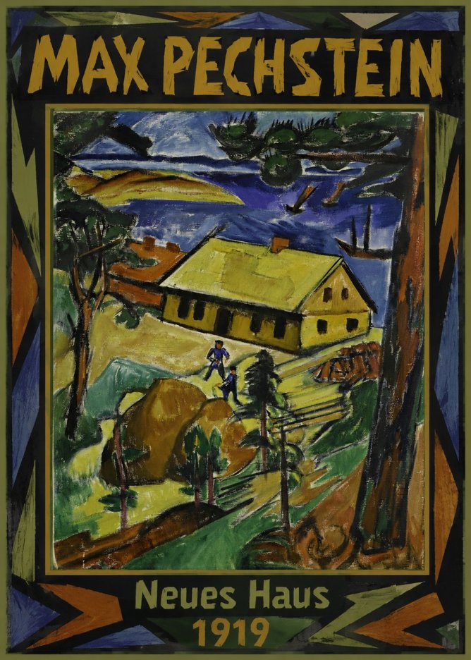 Max Pechstein Neues Haus No1 - Póster