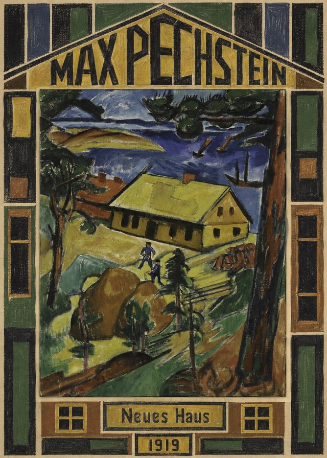 Max Pechstein Neues Haus No5 - Póster