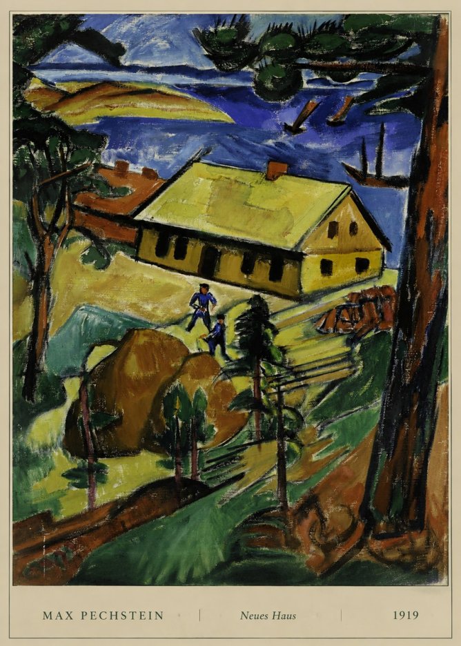 Max Pechstein Neues Haus No6 - Póster