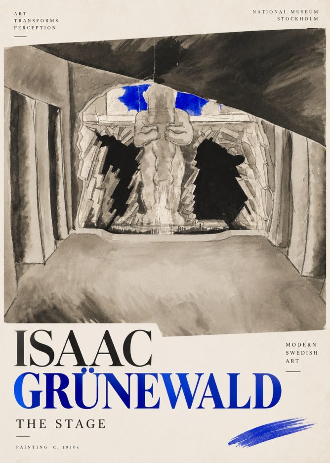 Isaac Grünewald The Stage No4 - Póster