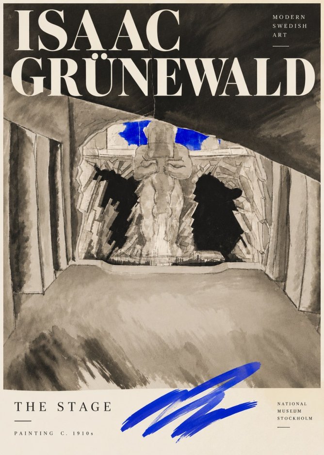 Isaac Grünewald The Stage No5 - Póster