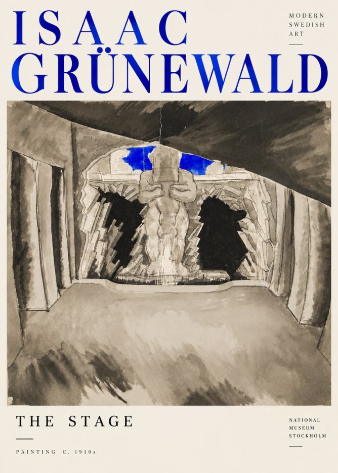Isaac Grünewald The Stage No6 - Póster