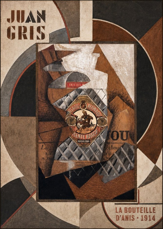 Juan Gris La Bouteille D'anis - 1914 No6 - Póster