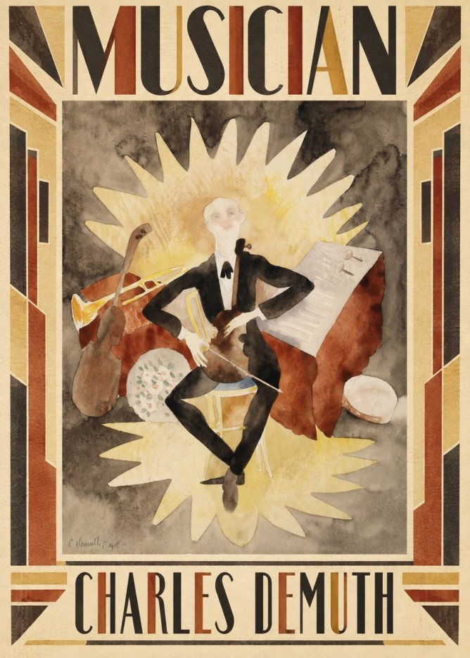 Charles Demuth Musician No1 - Póster