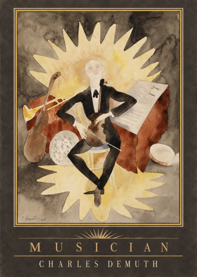Charles Demuth Musician No2 - Póster