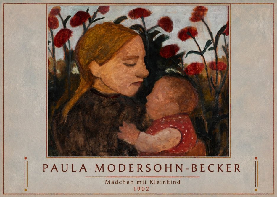 Paula Modersohn-Becker Mädchen Mit Kleinkind II No1 - Póster