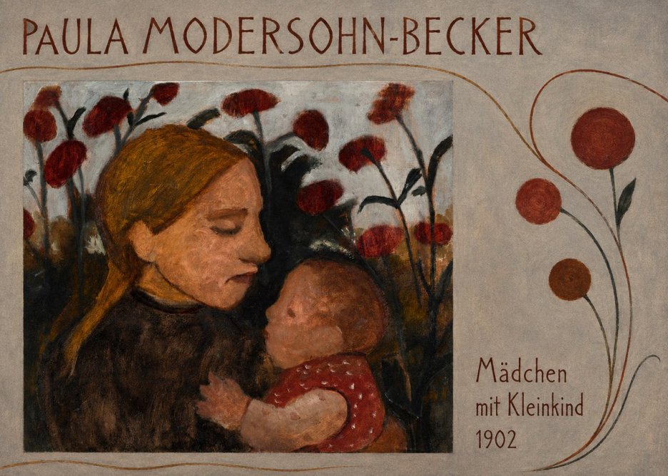 Paula Modersohn-Becker Mädchen Mit Kleinkind II No6 - Póster