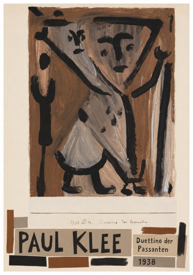 Paul Klee Duettino Der Passanten No4 - Póster