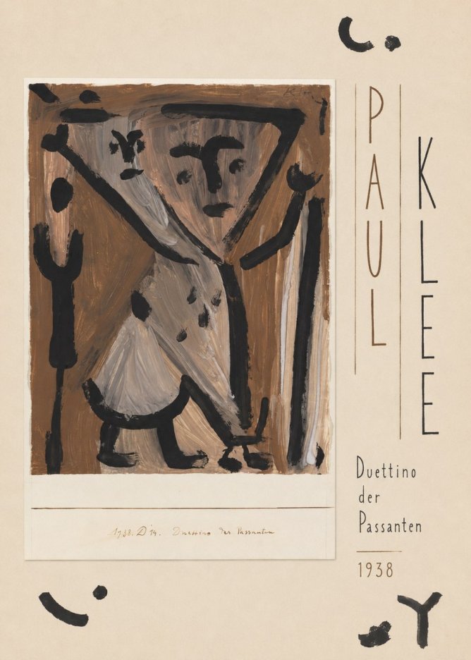 Paul Klee Duettino Der Passanten No5 - Póster