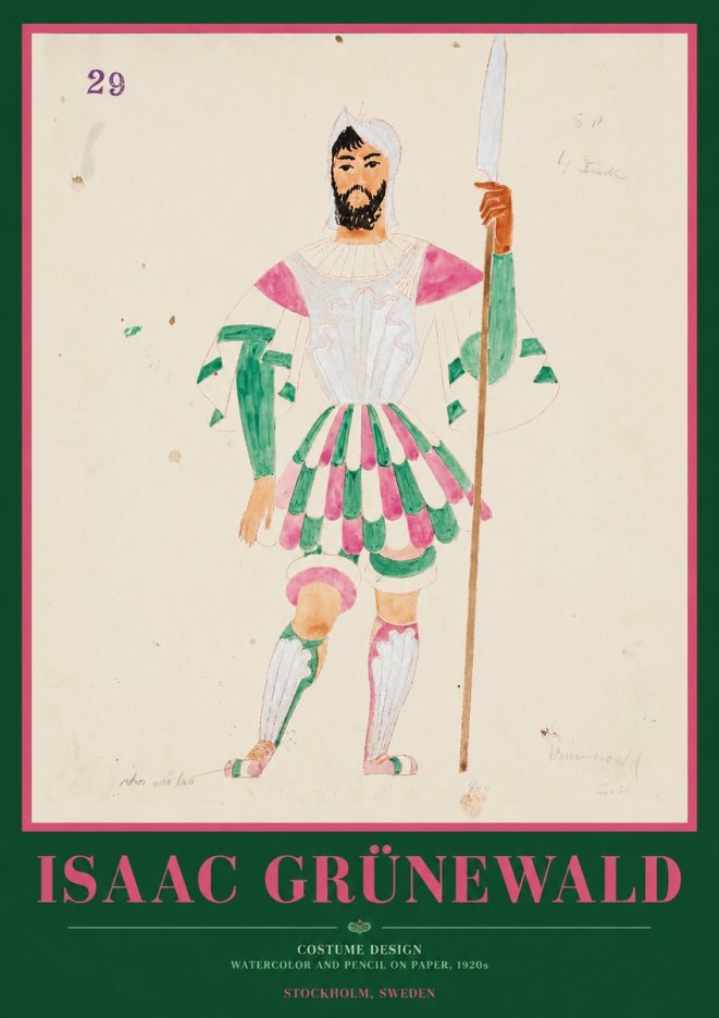 Isaac Grünewald Costume Design No. 29 No1 - Póster