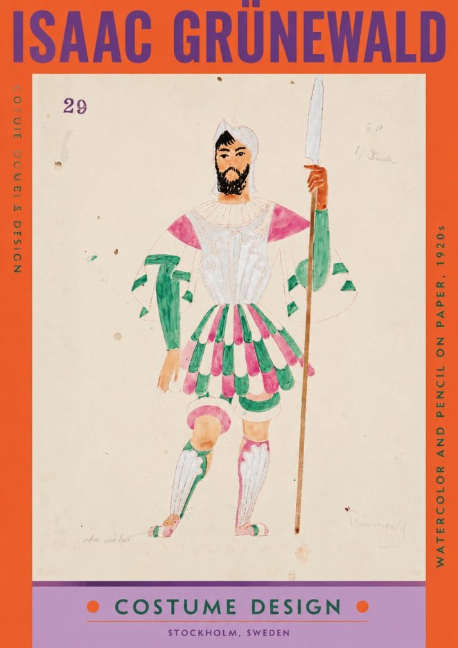 Isaac Grünewald Costume Design No. 29 No2 - Póster