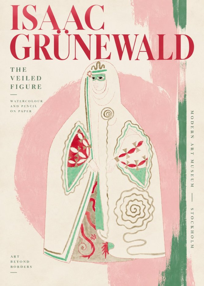 Isaac Grünewald The Veiled Figure No3 - Póster
