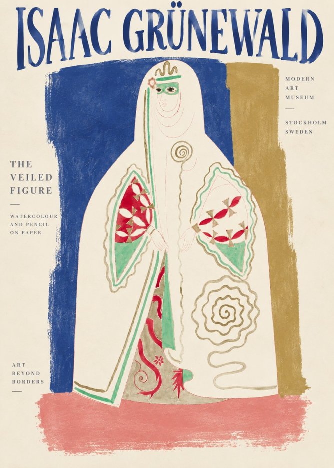 Isaac Grünewald The Veiled Figure No4 - Póster