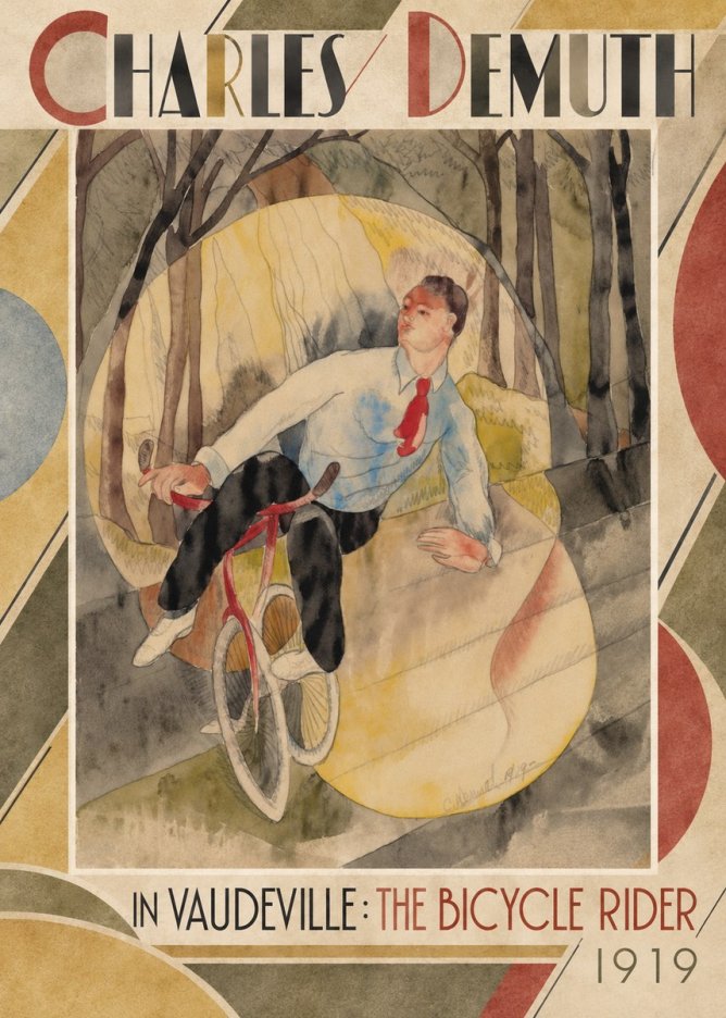 Charles Demuth In Vaudeville: the Bicycle Rider No2 - Póster