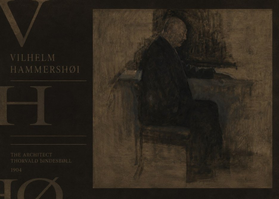 Vilhelm Hammershøi The Architect Thorvald Bindesbøll No6 - Póster