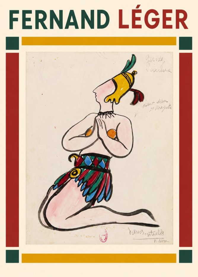 Fernand Léger Dans Rituels No2 - Póster