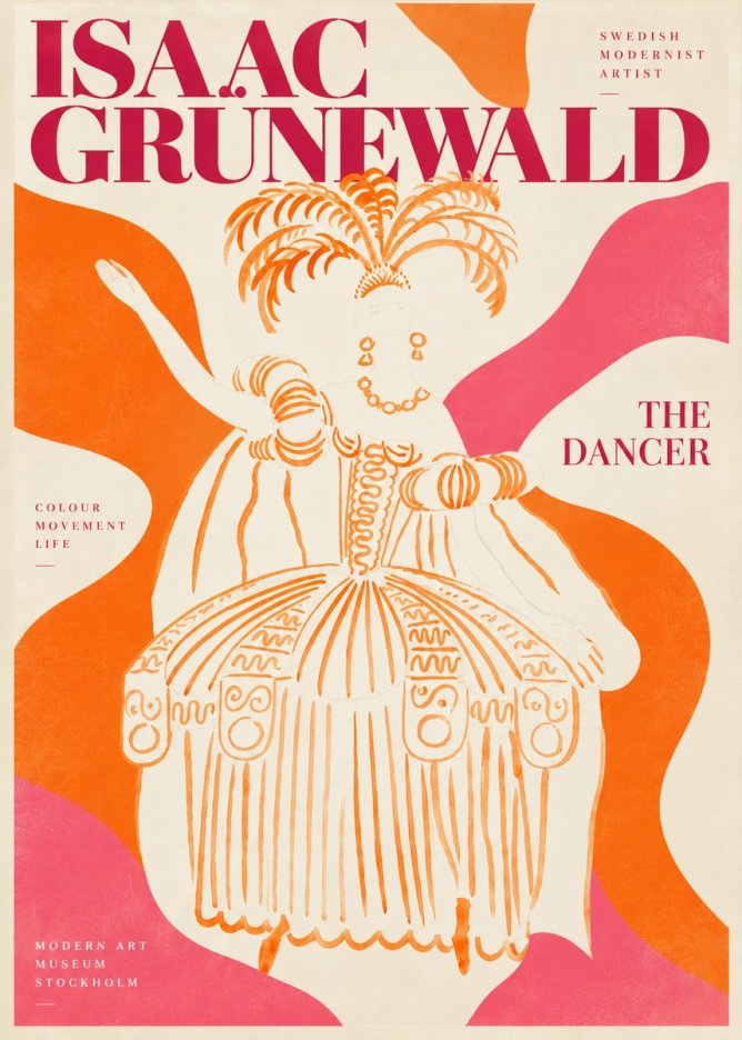 Isaac Grünewald The Dancer II No3 - Póster
