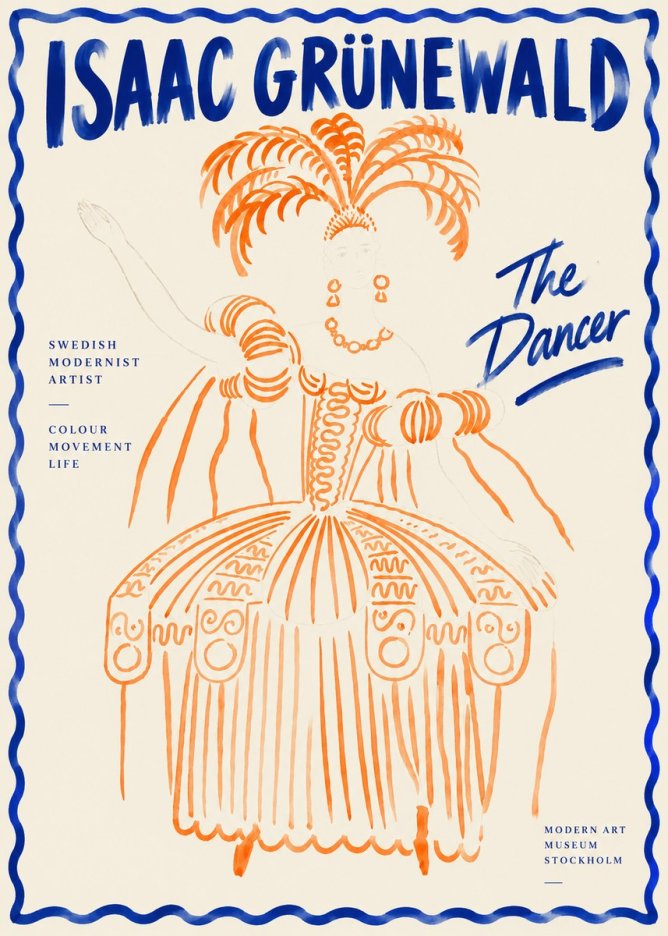 Isaac Grünewald The Dancer II No4 - Póster