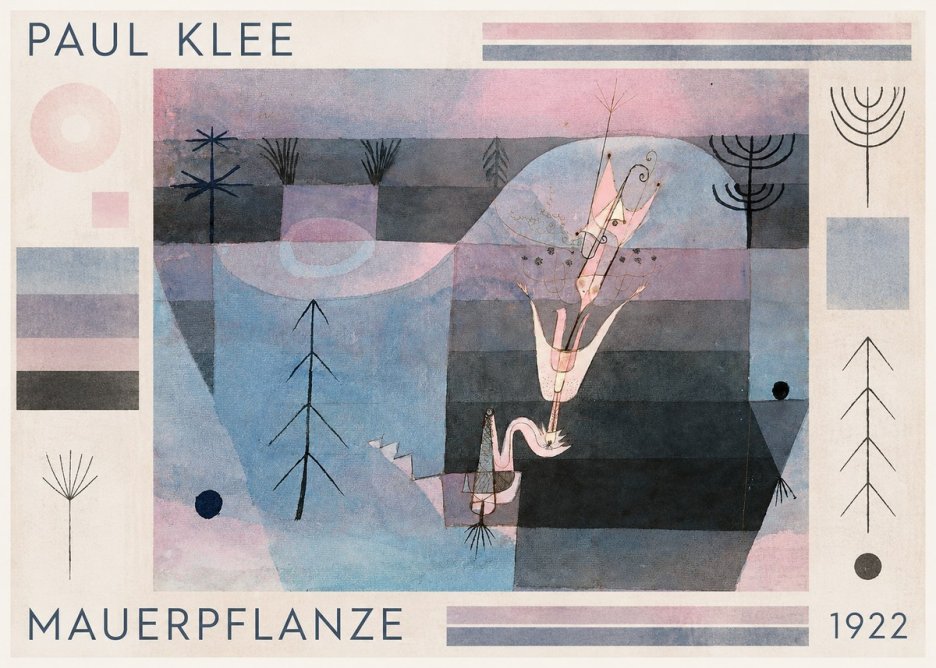 Paul Klee Mauerpflanze No1 - Póster