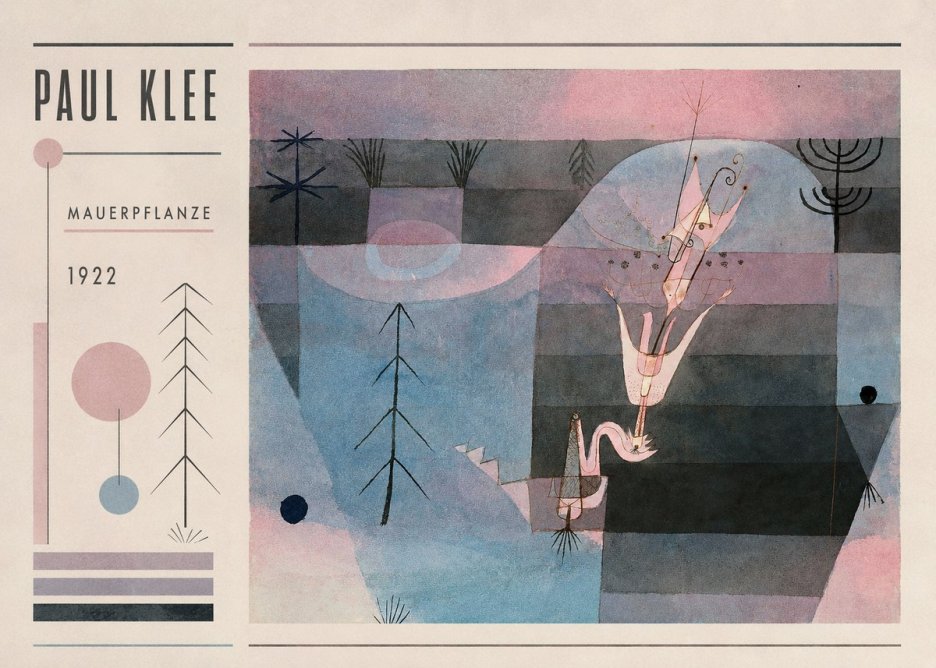 Paul Klee Mauerpflanze No2 - Póster