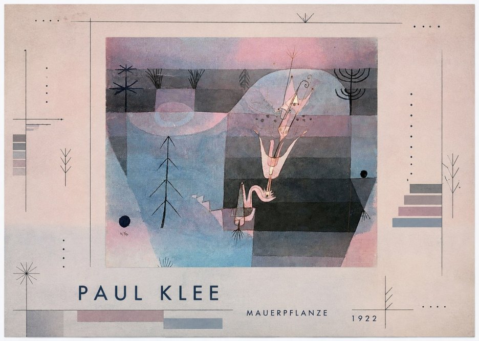 Paul Klee Mauerpflanze No4 - Póster